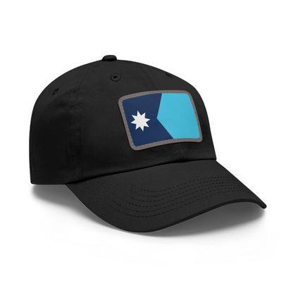 Dad Hat with Leather Patch (Rectangle)